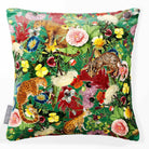 Junglescape | Sustainable Velvet Cushion - Emerald Green 40 x 40 cm Smooth by Izabela Peters