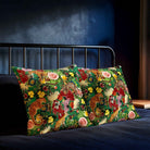 Junglescape | Sustainable Velvet Cushion - Emerald Green 40 x 40 cm Standard by Izabela Peters