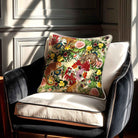 Junglescape | Sustainable Velvet Cushion - Ivory Cream 40 x 40 cm Standard by Izabela Peters