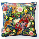 Junglescape | Sustainable Velvet Cushion - Ivory Cream 40 x 40 cm Classic by Izabela Peters