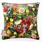 Junglescape | Sustainable Velvet Cushion - Charcoal 40 x 40 cm Smooth by Izabela Peters