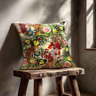 Junglescape | Sustainable Velvet Cushion - Ivory Cream 40 x 40 cm Standard by Izabela Peters