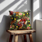 Junglescape | Sustainable Velvet Cushion - Graphite 40 x 40 cm Standard by Izabela Peters
