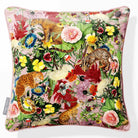 Junglescape | Sustainable Velvet Cushion - Rosewater 40 x 40 cm Piped by Izabela Peters