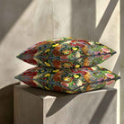 Junglescape | Sustainable Velvet Cushion - French Grey 40 x 40 cm Standard by Izabela Peters