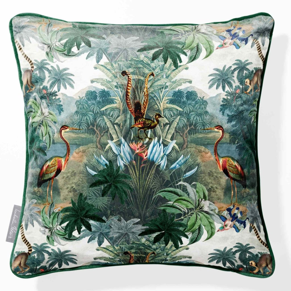 Kilimanjaro | Sustainable Velvet Cushion - 40 x 40 cm Studio Piped Edition by Izabela Peters