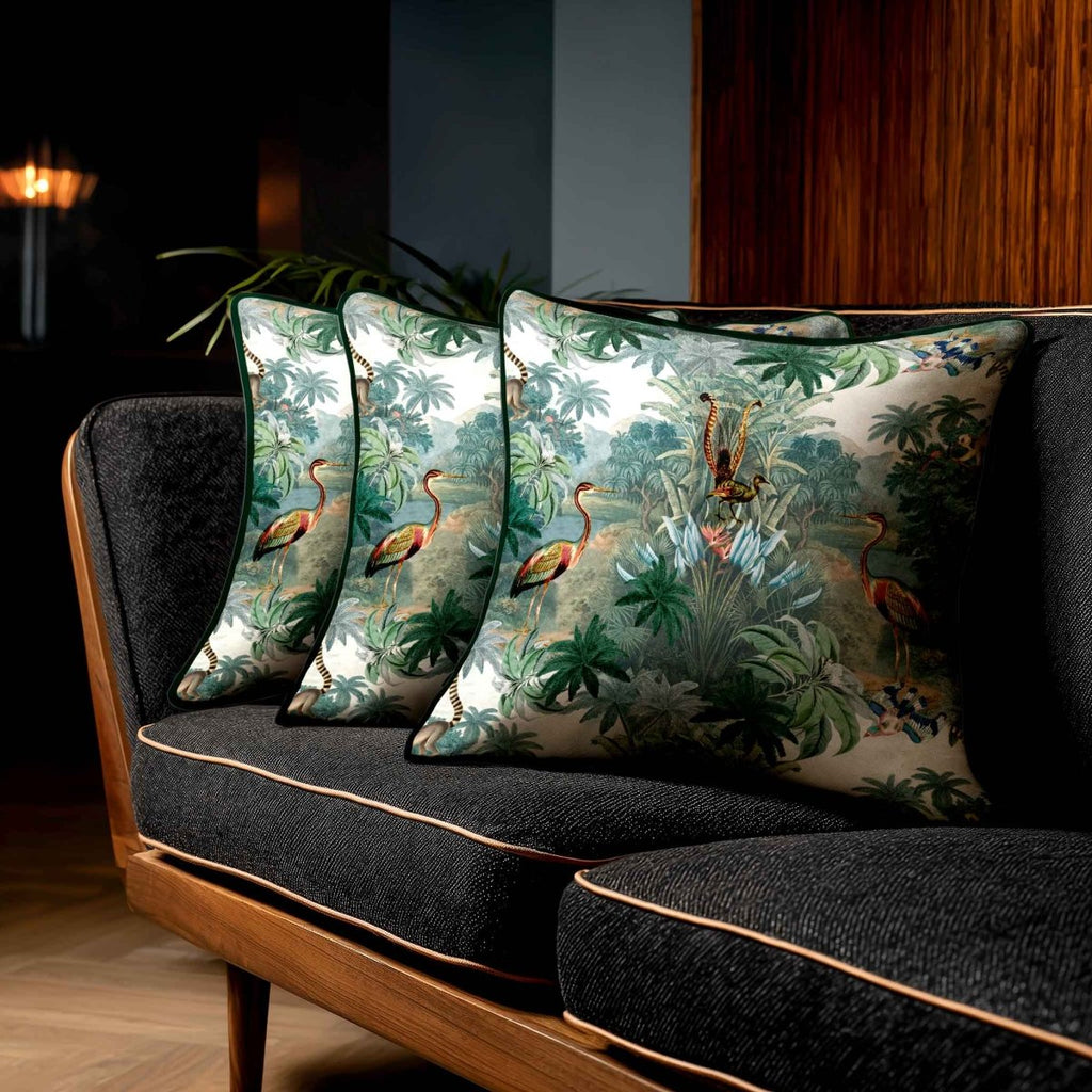 Kilimanjaro | Sustainable Velvet Cushion - 40 x 40 cm Piped by Izabela Peters