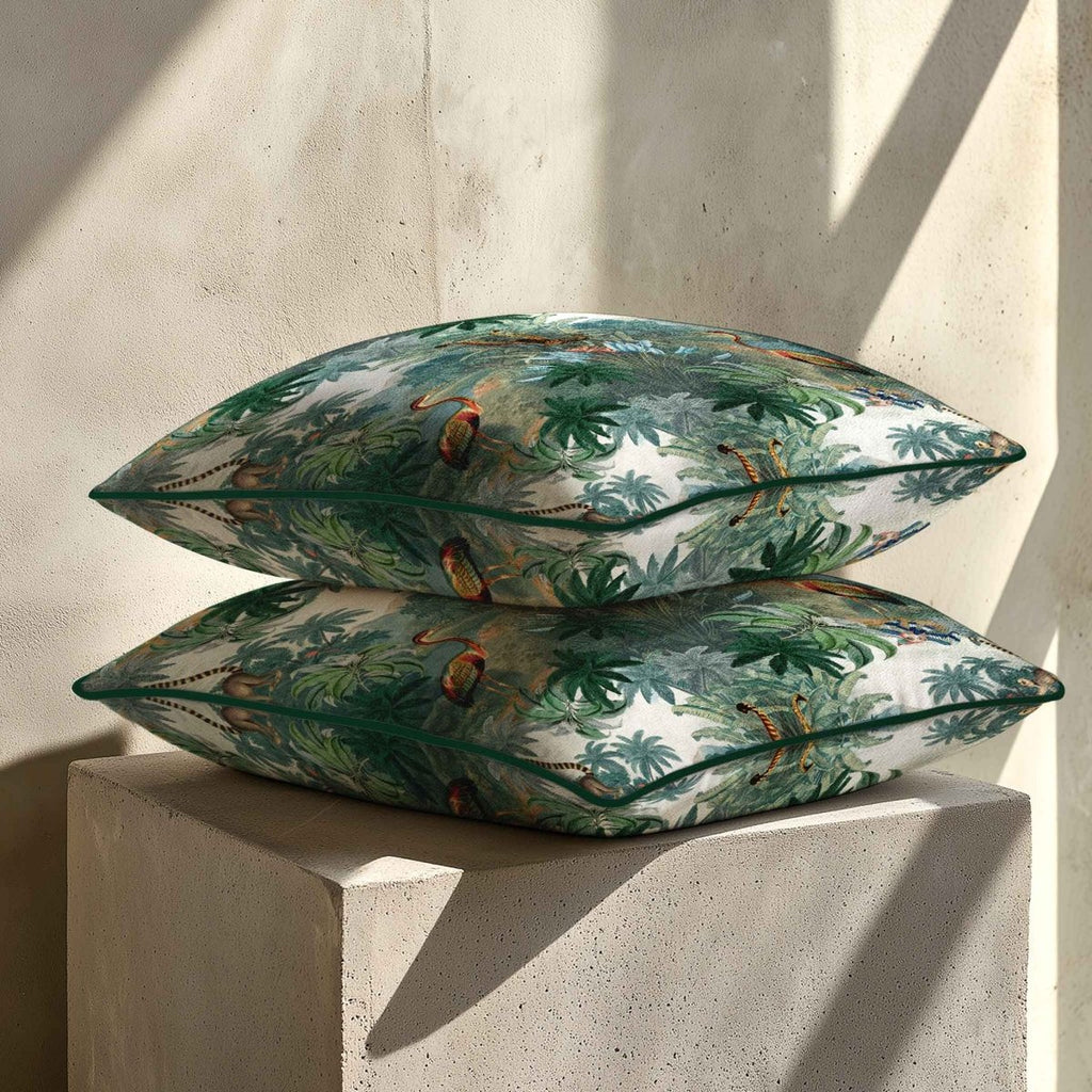 Kilimanjaro | Sustainable Velvet Cushion - 40 x 40 cm Piped by Izabela Peters