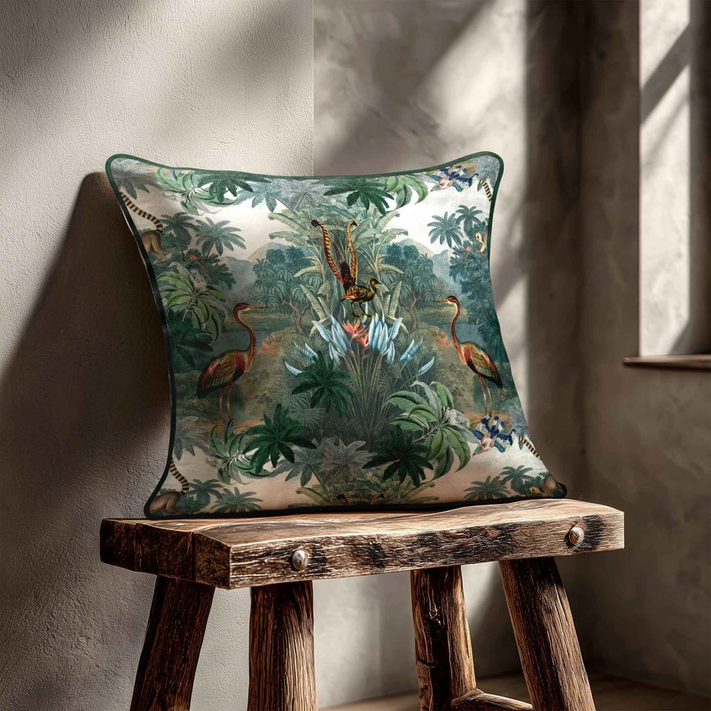 Kilimanjaro | Sustainable Velvet Cushion - 40 x 40 cm Piped by Izabela Peters