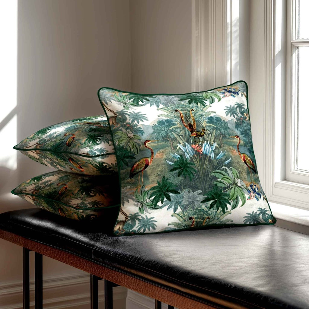 Kilimanjaro | Sustainable Velvet Cushion - 40 x 40 cm Piped by Izabela Peters