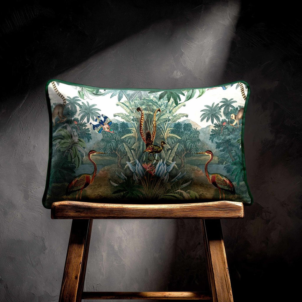 Kilimanjaro | Sustainable Velvet Rectangle Cushion - 50 x 30 cm Standard by Izabela Peters