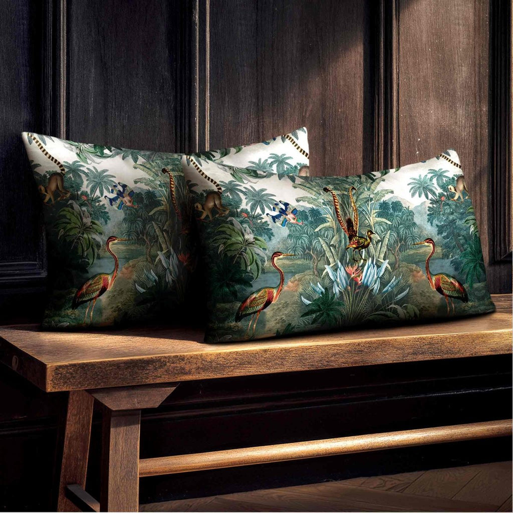 Kilimanjaro | Sustainable Velvet Rectangle Cushion - 50 x 30 cm Standard by Izabela Peters