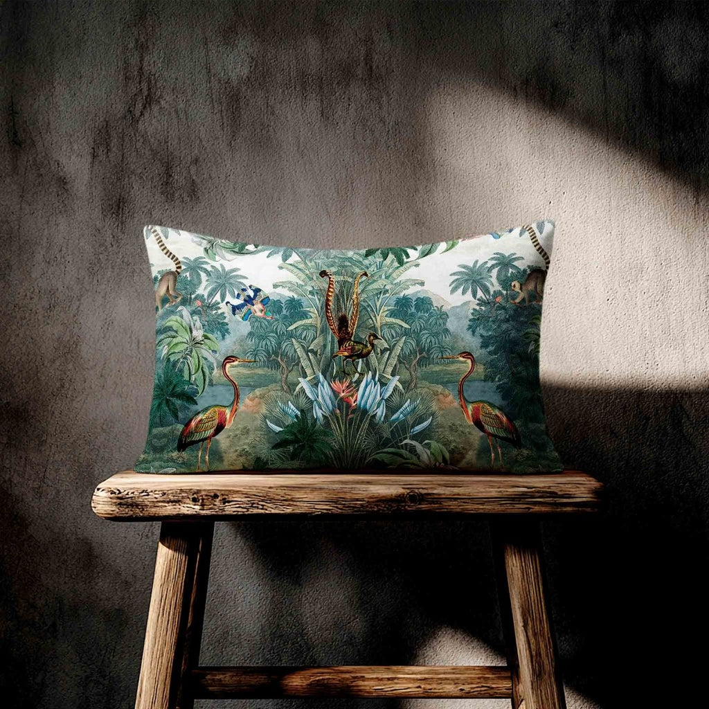 Kilimanjaro | Sustainable Velvet Rectangle Cushion - 50 x 30 cm Standard by Izabela Peters