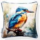 Kingfisher | Sustainable Velvet Cushion - 40 x 40 cm Piped by Izabela Peters