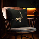 Lemur | Sustainable Velvet Cushion - Charcoal 40 x 40 cm Standard by Izabela Peters