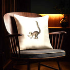 Lemur | Sustainable Velvet Cushion - Ivory Cream 40 x 40 cm Standard by Izabela Peters