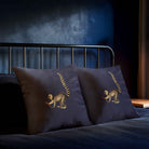 Lemur | Sustainable Velvet Cushion - Graphite 40 x 40 cm Standard by Izabela Peters