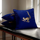 Lemur | Sustainable Velvet Cushion - Midnight 40 x 40 cm Standard by Izabela Peters