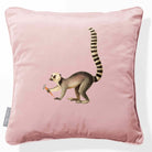 Lemur | Sustainable Velvet Cushion - Rosewater 40 x 40 cm Piped by Izabela Peters
