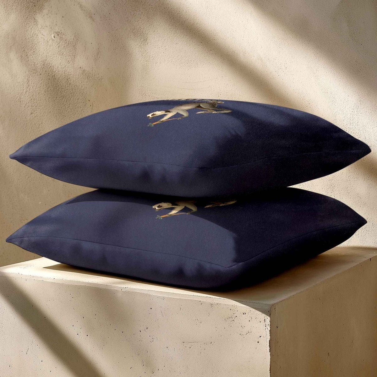 Lemur | Sustainable Velvet Cushion - Graphite 40 x 40 cm Standard by Izabela Peters