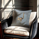 Lemur | Sustainable Velvet Cushion - French Grey 40 x 40 cm Standard by Izabela Peters