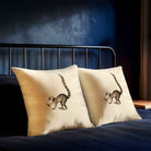 Lemur | Sustainable Velvet Cushion - Ivory Cream 40 x 40 cm Standard by Izabela Peters