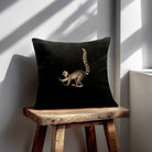 Lemur | Sustainable Velvet Cushion - Charcoal 40 x 40 cm Standard by Izabela Peters