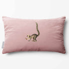 Lemur | Sustainable Velvet Rectangle Cushion - Rosewater 50 x 30 cm Standard by Izabela Peters