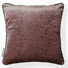 Leopard Print | Sustainable Velvet Cushion - Italian Grape 40 x 40 cm Piped by Izabela Peters