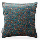 Leopard Print | Sustainable Velvet Cushion - Teal 40 x 40 cm Standard by Izabela Peters