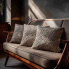 Leopard Print | Sustainable Velvet Cushion - White 40 x 40 cm Standard by Izabela Peters