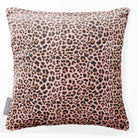 Leopard Print | Sustainable Velvet Cushion - Rosewater 40 x 40 cm Standard by Izabela Peters