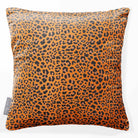 Leopard Print | Sustainable Velvet Cushion - Orange 40 x 40 cm Standard by Izabela Peters