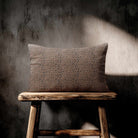 Leopard Print | Sustainable Velvet Rectangle Cushion - Dovedale Stone 50 x 30 cm Standard by Izabela Peters