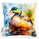 Mallard on Wilfin Beck | Sustainable Velvet Cushion - 40 x 40 cm Standard by Izabela Peters