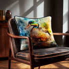 Mallard on Wilfin Beck | Sustainable Velvet Cushion - 40 x 40 cm Piped by Izabela Peters