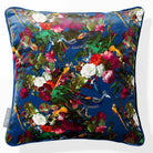 Manor House Garden | Sustainable Velvet Cushion - Estate Blue 40 x 40 cm Piped by Izabela Peters