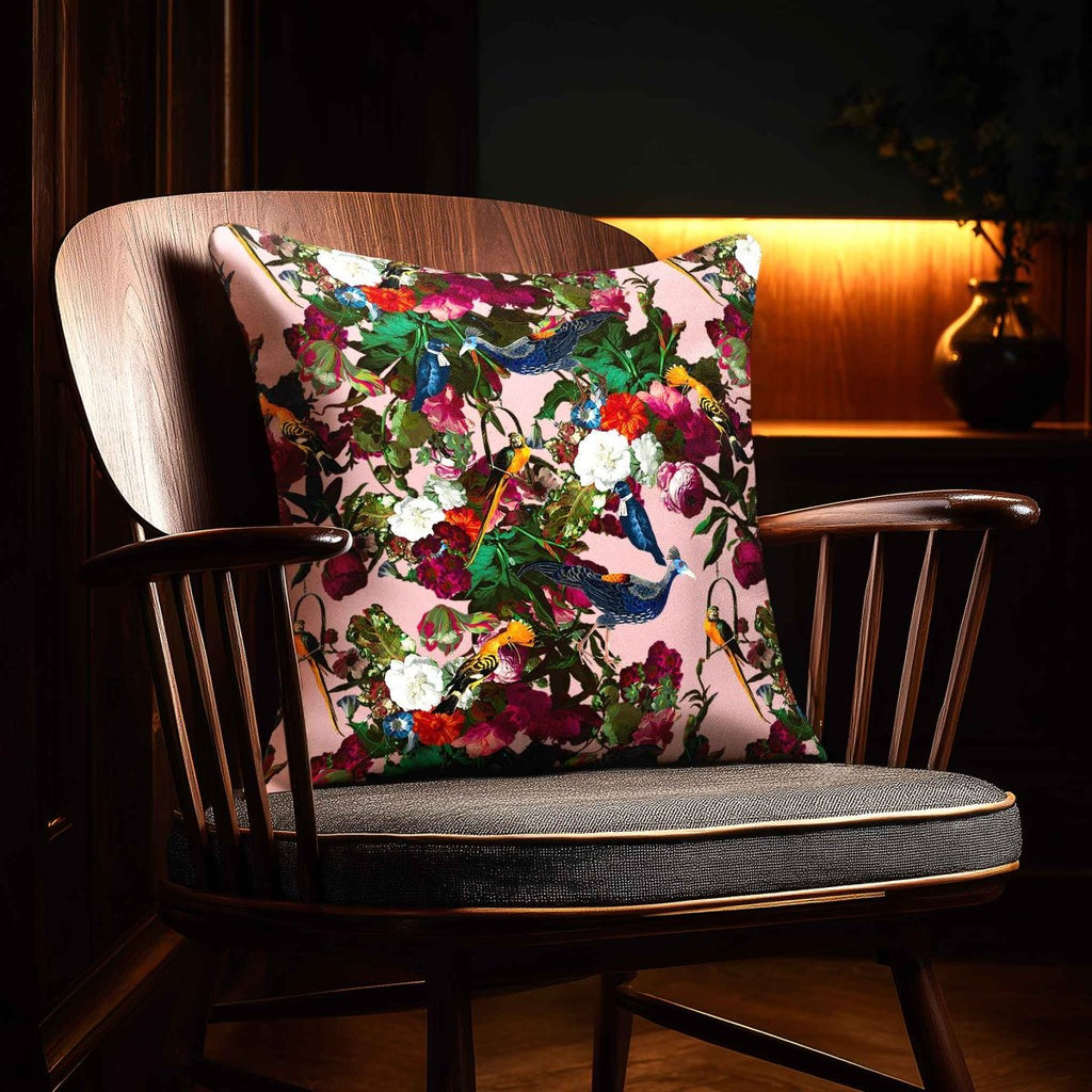 Manor House Garden | Sustainable Velvet Cushion - Rosewater 40 x 40 cm Smooth by Izabela Peters
