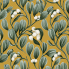 Mistletoe Christmas tablecloth print in gold
