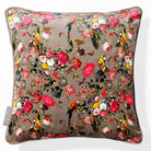 Monkey Puzzle | Sustainable Velvet Cushion - Dovedale Stone 40 x 40 cm Piped by Izabela Peters