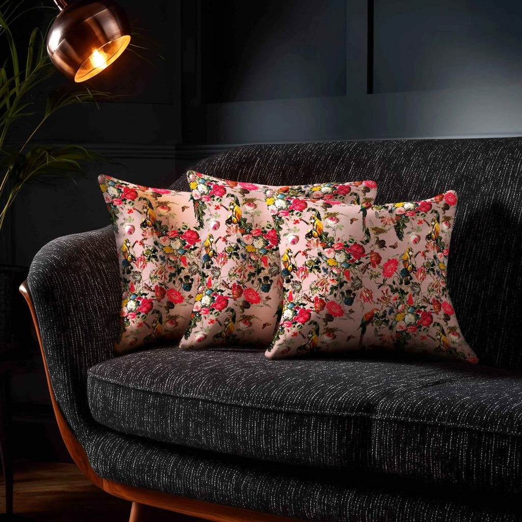 Monkey Puzzle | Sustainable Velvet Cushion - Midnight 40 x 40 cm Standard by Izabela Peters