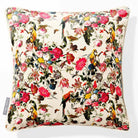 Monkey Puzzle | Sustainable Velvet Cushion - Ivory Cream 40 x 40 cm Piped by Izabela Peters
