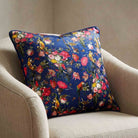 Monkey Puzzle | Sustainable Velvet Cushion - Midnight 40 x 40 cm Standard by Izabela Peters