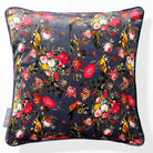 Monkey Puzzle | Sustainable Velvet Cushion - Graphite 40 x 40 cm Piped by Izabela Peters