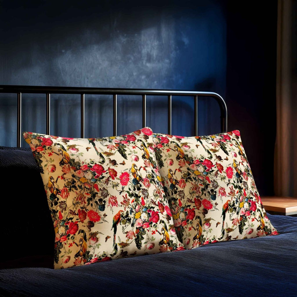 Monkey Puzzle | Sustainable Velvet Cushion - Ivory Cream 40 x 40 cm Standard by Izabela Peters