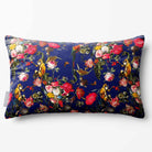 Monkey Puzzle | Sustainable Velvet Rectangle Cushion - Midnight 50 x 30 cm Standard by Izabela Peters