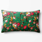 Monkey Puzzle | Sustainable Velvet Rectangle Cushion - Emerald Green 50 x 30 cm Standard by Izabela Peters