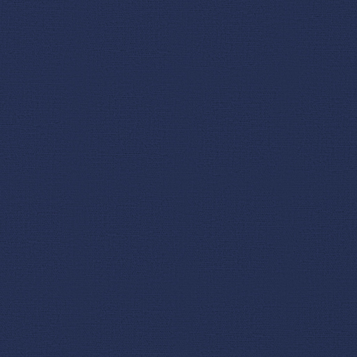 Close-up of the plain navy cotton Christmas napkin, showing the weave