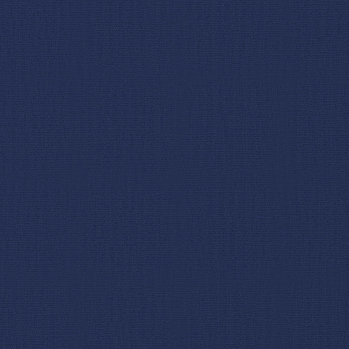 Close-up of the plain navy cotton Christmas table runner, showing the weave