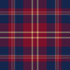 Tartan Christmas print in navy with burgundy